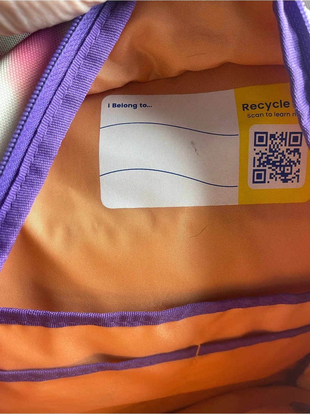 Purple & Pink Tie-Dye Canvas Backpack - Unbranded
